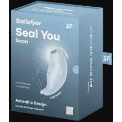 Satisfyer Stimulateur de Clitoris Seal You Soon Bleu glacier
